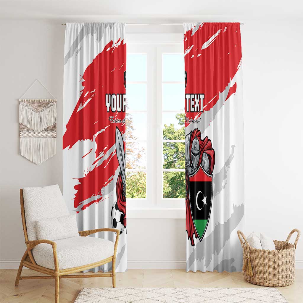 Custom Libya Football Window Curtain Yalla Fursan Al-Mutawasit