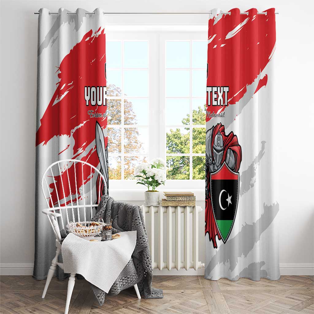Custom Libya Football Window Curtain Yalla Fursan Al-Mutawasit