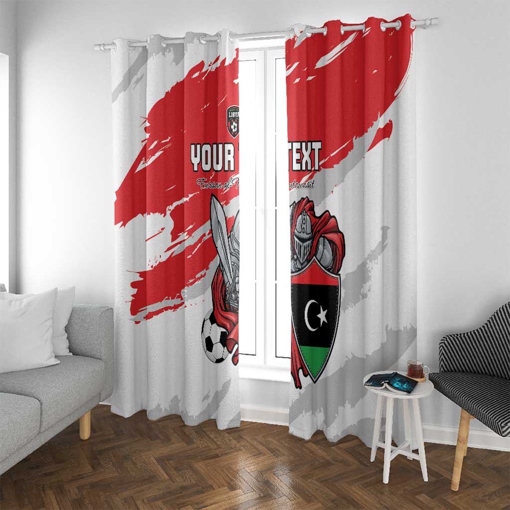 Custom Libya Football Window Curtain Yalla Fursan Al-Mutawasit