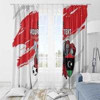 Custom Libya Football Window Curtain Yalla Fursan Al-Mutawasit