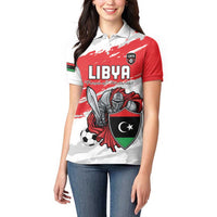 Custom Libya Football Women Polo Shirt Yalla Fursan Al-Mutawasit