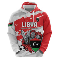 Custom Libya Football Zip Hoodie Yalla Fursan Al-Mutawasit