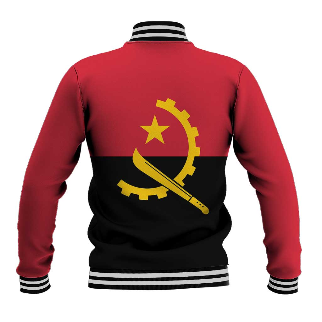 Angola Country Flag Baseball Jacket Virtus Unita Fortior