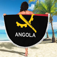 Angola Country Flag Beach Blanket Virtus Unita Fortior