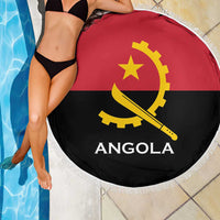 Angola Country Flag Beach Blanket Virtus Unita Fortior