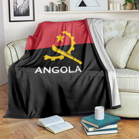 Angola Country Flag Blanket Virtus Unita Fortior