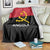Angola Country Flag Blanket Virtus Unita Fortior