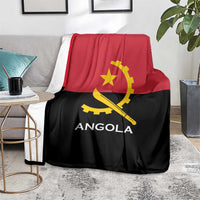 Angola Country Flag Blanket Virtus Unita Fortior