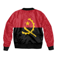 Angola Country Flag Bomber Jacket Virtus Unita Fortior