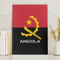 Angola Country Flag Canvas Wall Art Virtus Unita Fortior