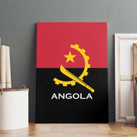 Angola Country Flag Canvas Wall Art Virtus Unita Fortior