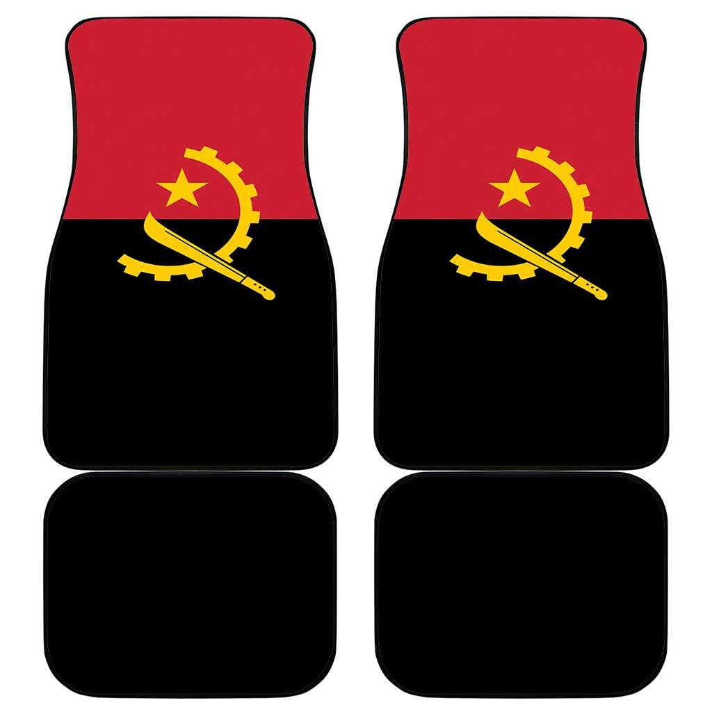 Angola Country Flag Car Mats Virtus Unita Fortior