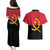 Angola Country Flag Couples Matching Puletasi and Hawaiian Shirt Virtus Unita Fortior