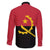 Angola Country Flag Family Matching Long Sleeve Bodycon Dress and Hawaiian Shirt Virtus Unita Fortior