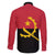 Angola Country Flag Family Matching Off The Shoulder Long Sleeve Dress and Hawaiian Shirt Virtus Unita Fortior