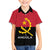 Angola Country Flag Family Matching Off The Shoulder Long Sleeve Dress and Hawaiian Shirt Virtus Unita Fortior