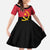 Angola Country Flag Family Matching Summer Maxi Dress and Hawaiian Shirt Virtus Unita Fortior