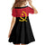 Angola Country Flag Family Matching Summer Maxi Dress and Hawaiian Shirt Virtus Unita Fortior