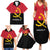 Angola Country Flag Family Matching Summer Maxi Dress and Hawaiian Shirt Virtus Unita Fortior