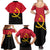 Angola Country Flag Family Matching Summer Maxi Dress and Hawaiian Shirt Virtus Unita Fortior