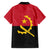 Angola Country Flag Family Matching Summer Maxi Dress and Hawaiian Shirt Virtus Unita Fortior