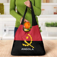 Angola Country Flag Grocery Bag Virtus Unita Fortior