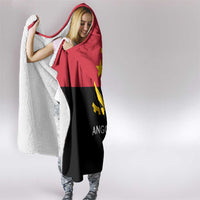 Angola Country Flag Hooded Blanket Virtus Unita Fortior