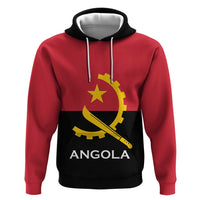 Angola Country Flag Hoodie Virtus Unita Fortior