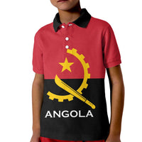 Angola Country Flag Kid Polo Shirt Virtus Unita Fortior