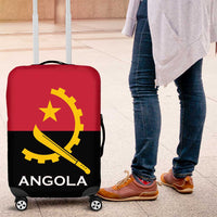 Angola Country Flag Luggage Cover Virtus Unita Fortior
