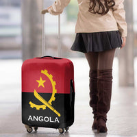 Angola Country Flag Luggage Cover Virtus Unita Fortior