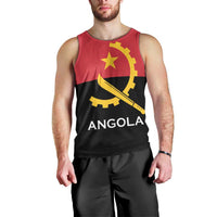 Angola Country Flag Men Tank Top Virtus Unita Fortior