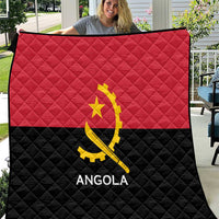 Angola Country Flag Quilt Virtus Unita Fortior