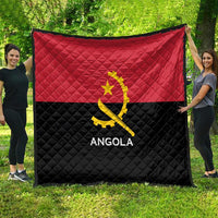 Angola Country Flag Quilt Virtus Unita Fortior