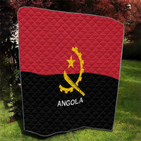 Angola Country Flag Quilt Virtus Unita Fortior
