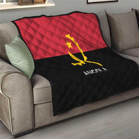 Angola Country Flag Quilt Virtus Unita Fortior