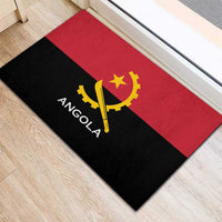 Angola Country Flag Rubber Doormat Virtus Unita Fortior
