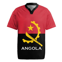 Angola Country Flag Rugby Jersey Virtus Unita Fortior
