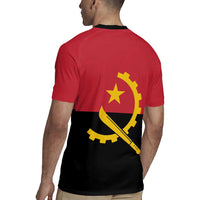 Angola Country Flag Rugby Jersey Virtus Unita Fortior