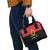 Angola Country Flag Shoulder Handbag Virtus Unita Fortior