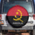 Angola Country Flag Spare Tire Cover Virtus Unita Fortior