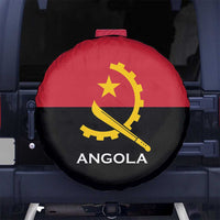Angola Country Flag Spare Tire Cover Virtus Unita Fortior