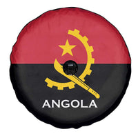 Angola Country Flag Spare Tire Cover Virtus Unita Fortior