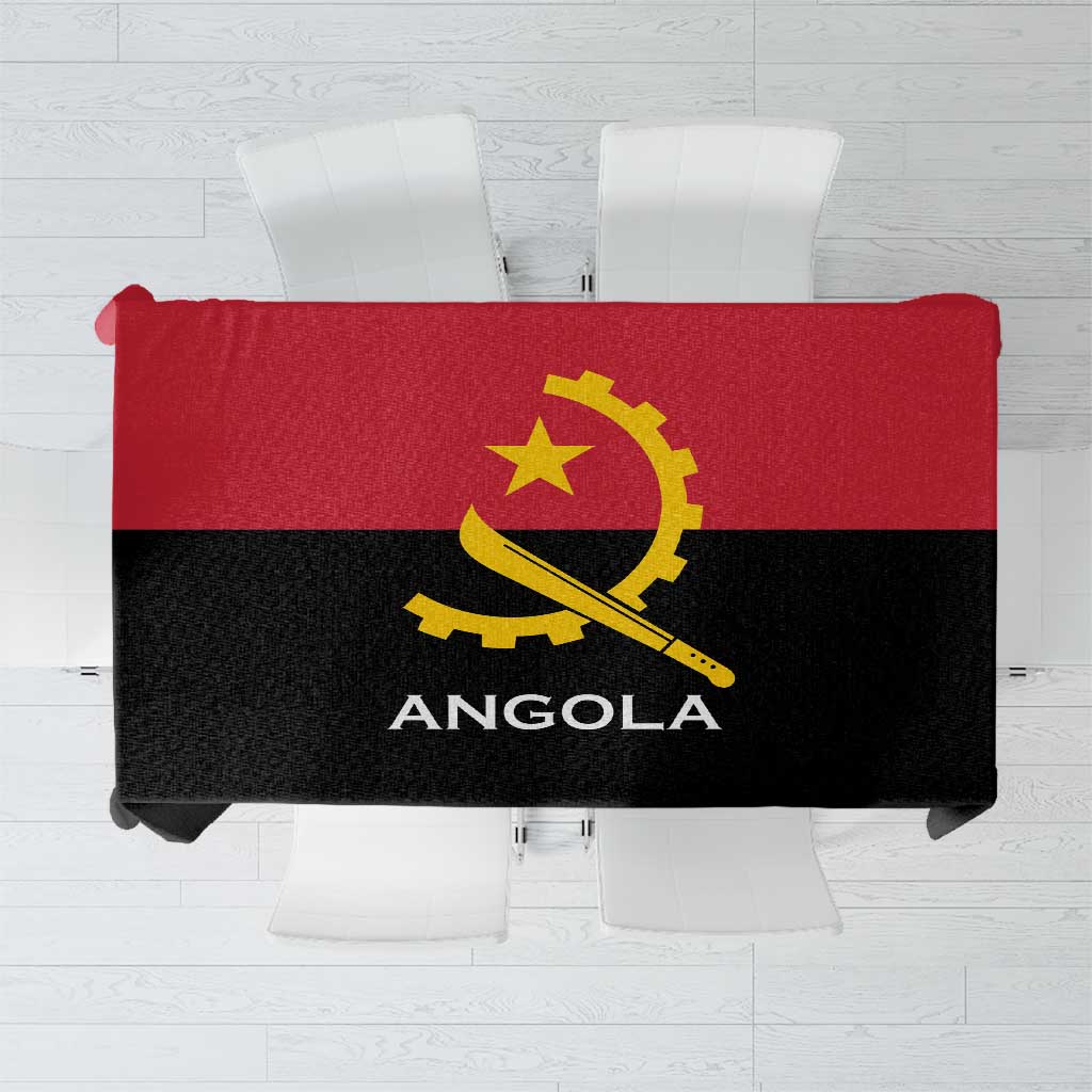 Angola Country Flag Tablecloth Virtus Unita Fortior