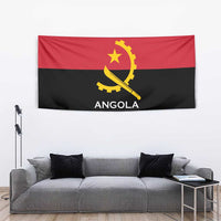 Angola Country Flag Tapestry Virtus Unita Fortior