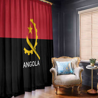 Angola Country Flag Window Curtain Virtus Unita Fortior