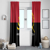 Angola Country Flag Window Curtain Virtus Unita Fortior