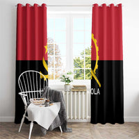 Angola Country Flag Window Curtain Virtus Unita Fortior