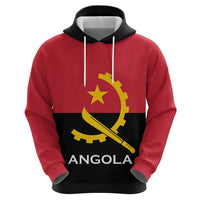 Angola Country Flag Zip Hoodie Virtus Unita Fortior