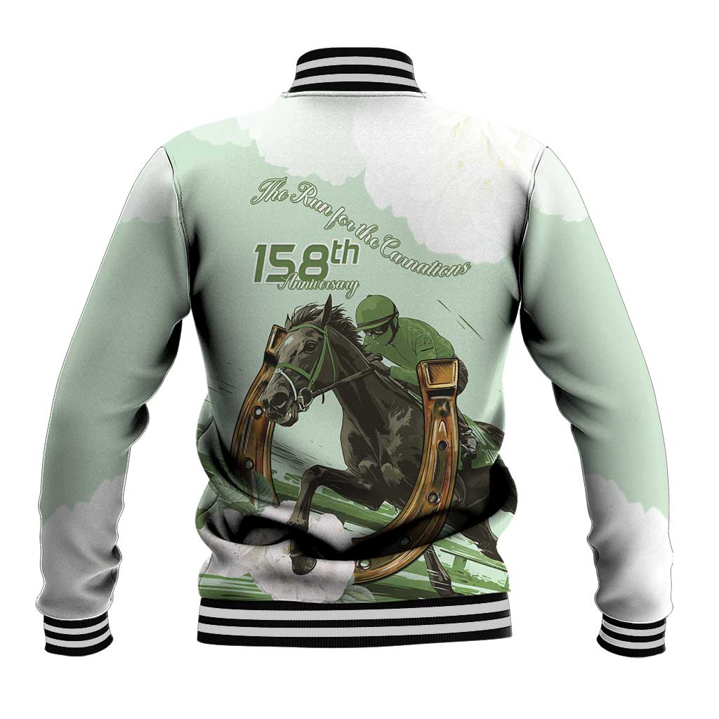 158th Anniversary Belmont Horse Racing Baseball Jacket Run for the Carnations